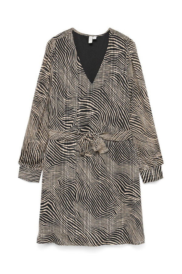 Vero Moda Vestido curto de manga comprida Preto