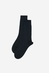 Cortefiel 2-pack plain socks Black