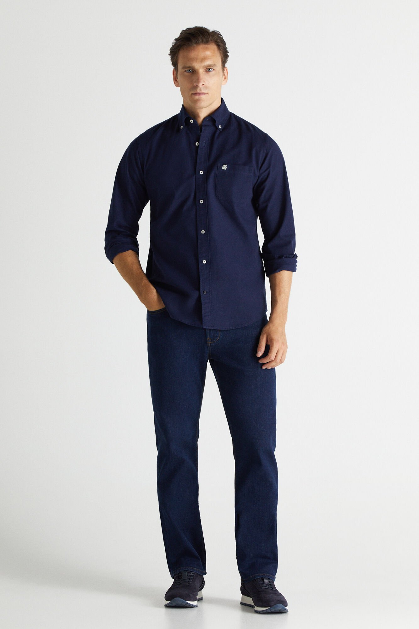 Pantalon Vaquero classic desencolado Vaqueros de hombre Cortefiel