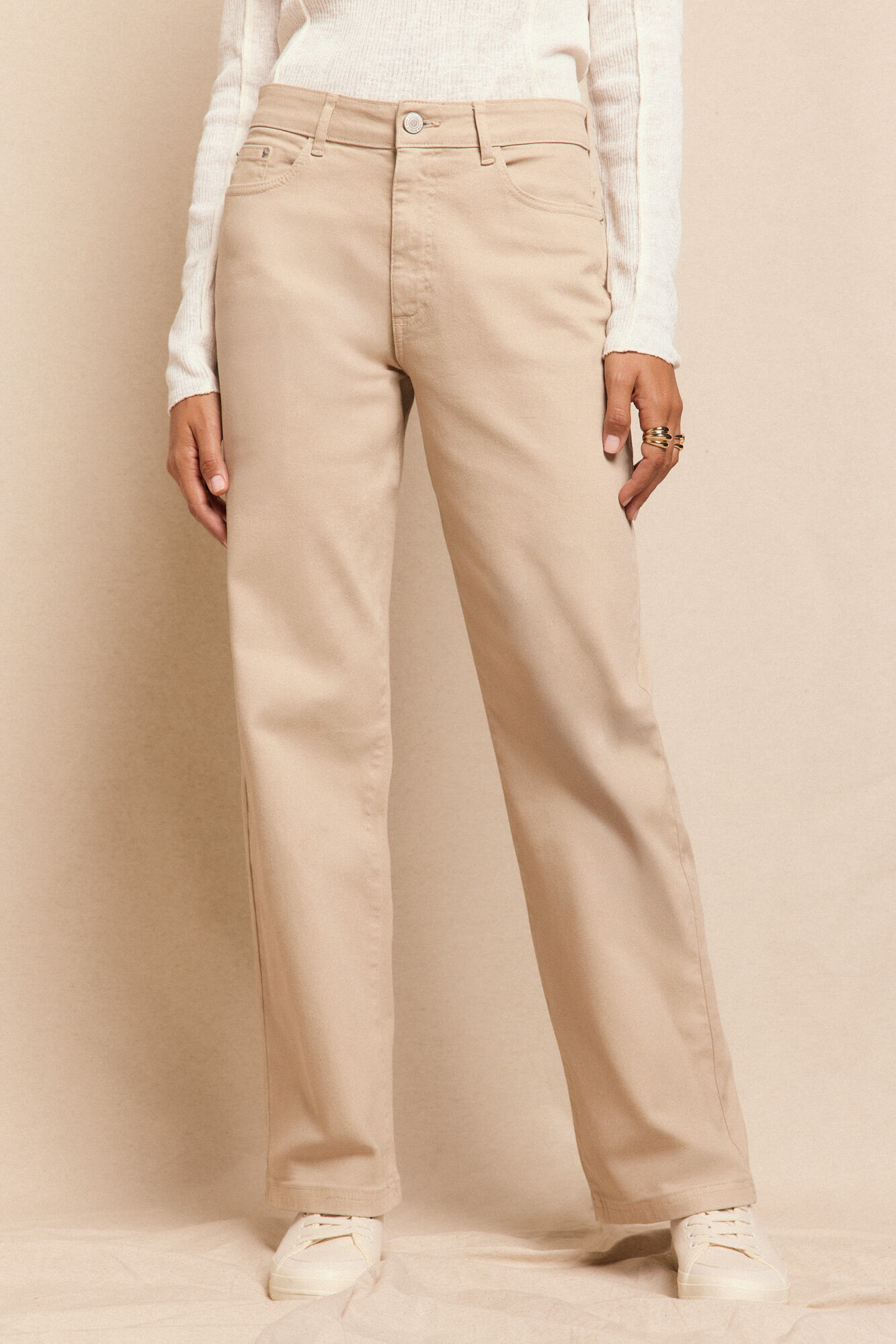 Slowlove Cal&ccedil;a jeans com abertura baixa 