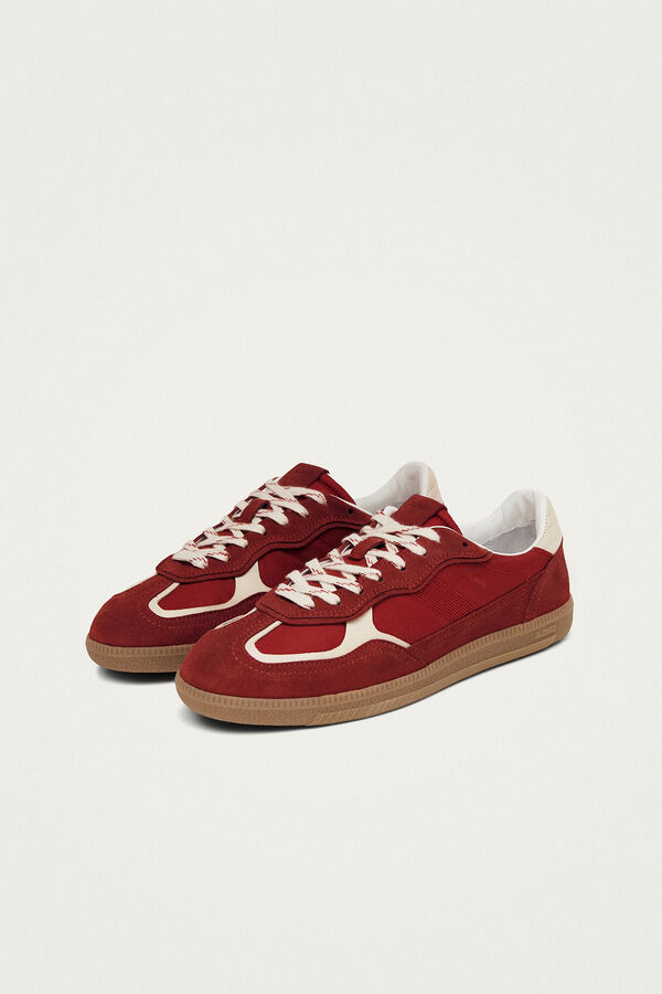 Alohas Zapatillas de piel Tb.490 Rojo