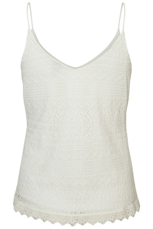Vero Moda Top de alças com renda Branco
