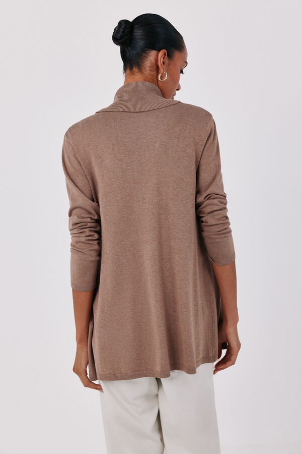 Cortefiel Shawl collar jacket Beige