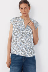Cortefiel Entredos blouse Printed green