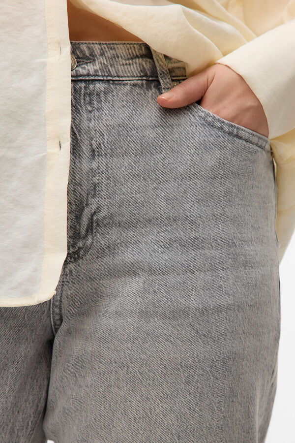 Vero Moda Curve Calça jeans plus size para mamãe Cinzento