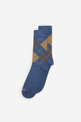 Cortefiel Diamond socks Blue