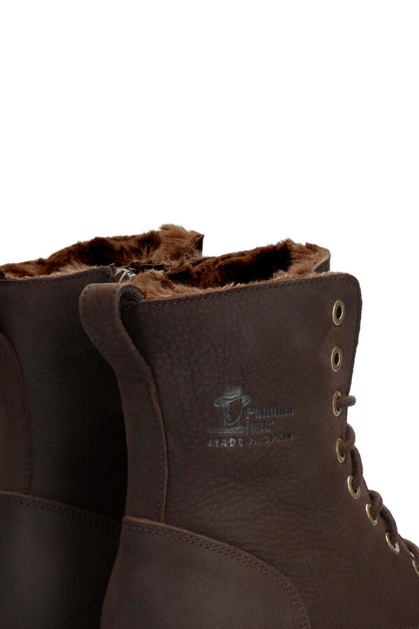 Panama Jack Botas de mulher com salto em pele nobuck Castanho