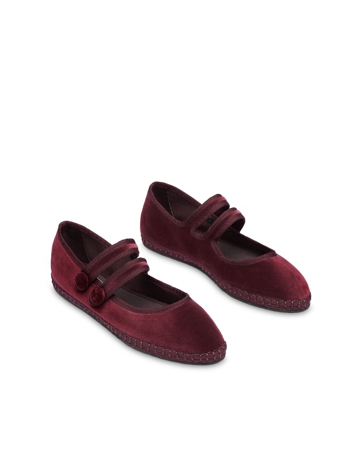 Flabelus Veludo Mary Janes