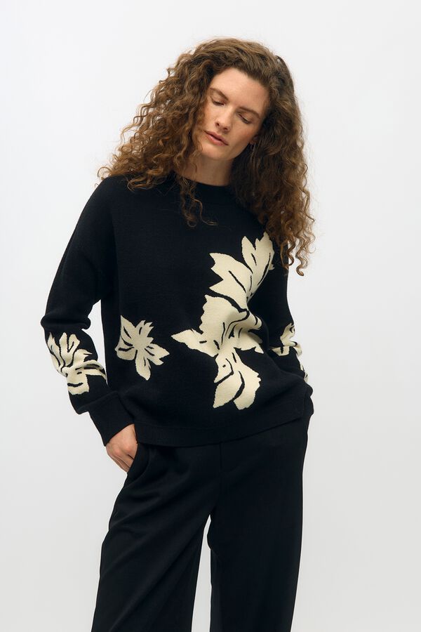 Object Camisola de malha estampada Impress&atilde;o