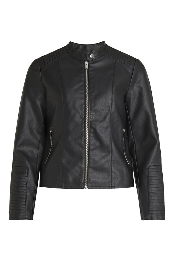 Cortefiel Biker jacket Black