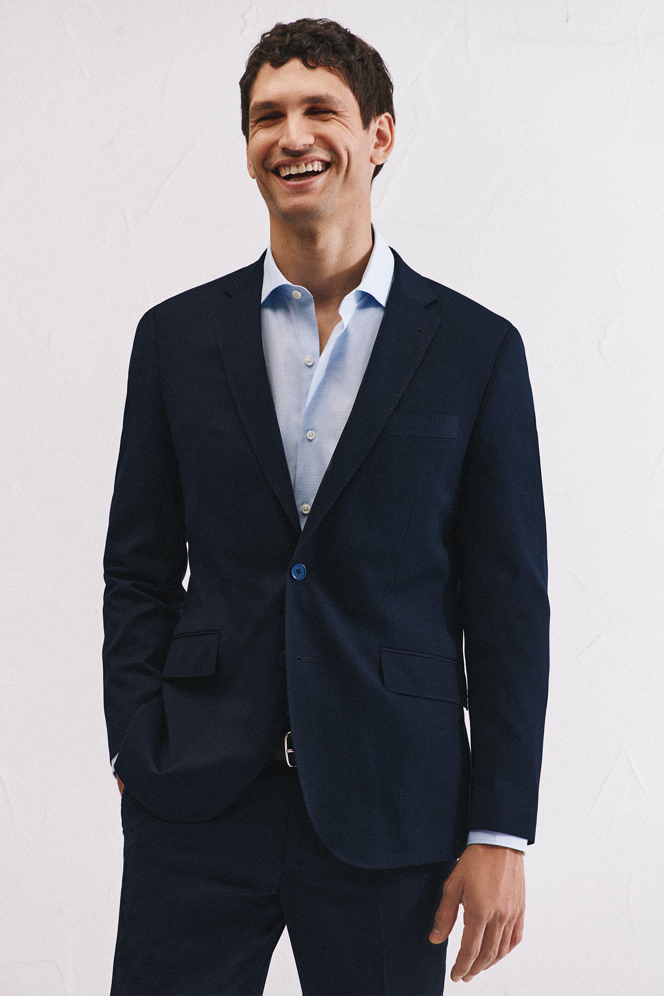 Cortefiel Xxi series micro stripe blazer