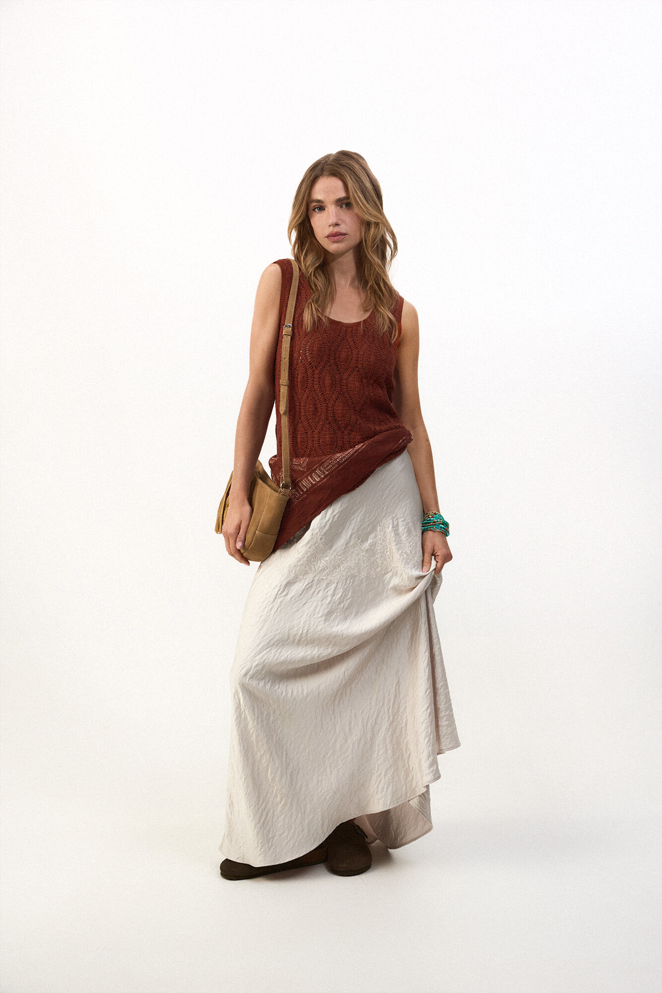 Slowlove Top tirantes crochet