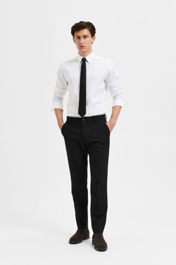 Cortefiel Pantalón de traje Slim Fit Negro