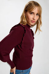 Morgan Camisola de manga comprida com babados Granada