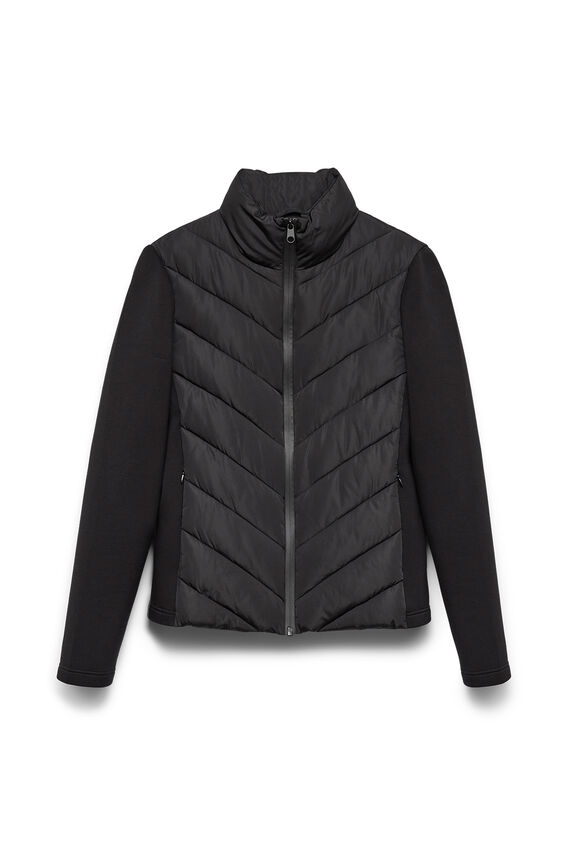 Chaqueta acolchada manga larga