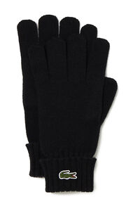 Cortefiel Unisex Wool Jersey Gloves Black