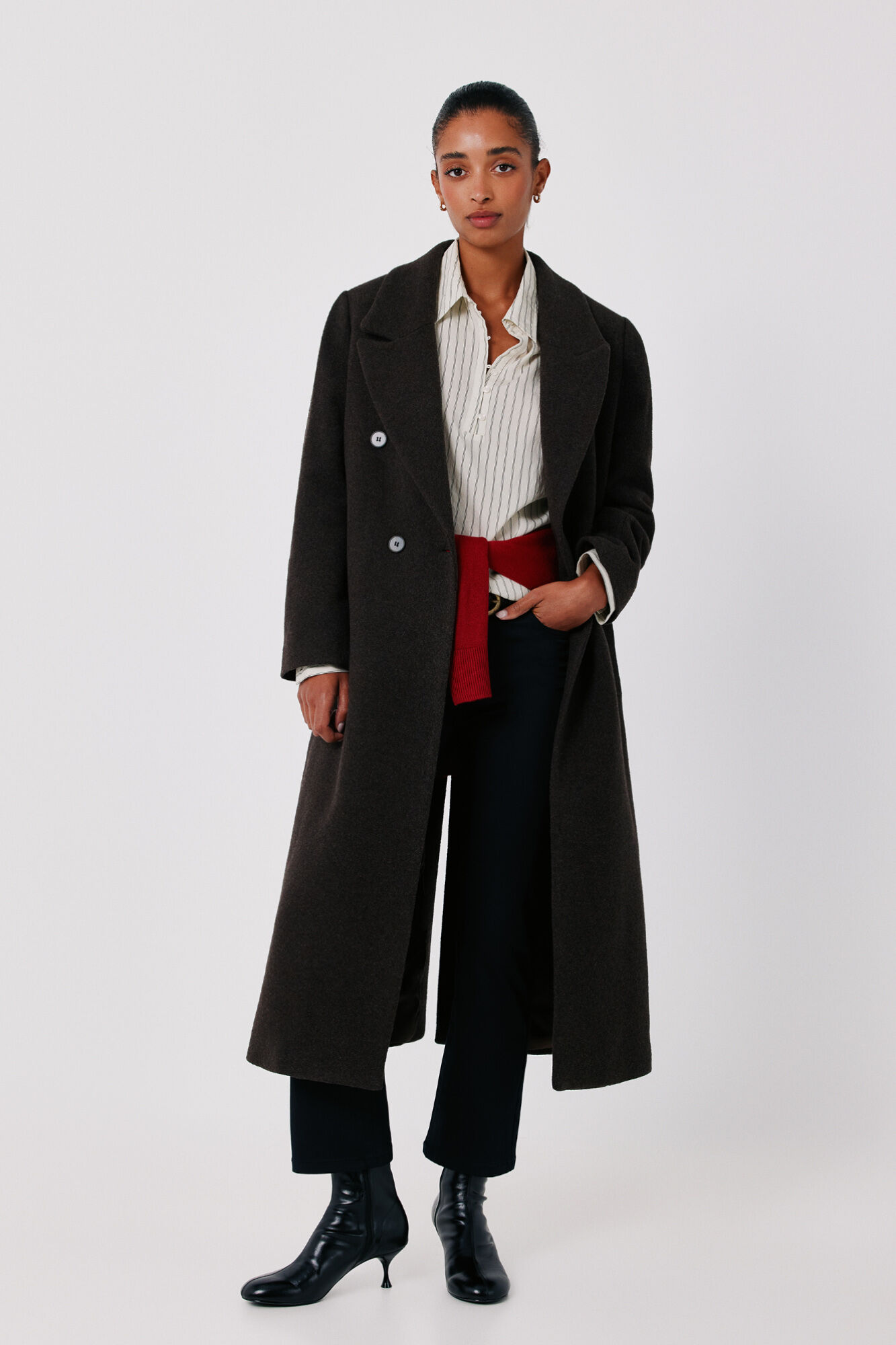 Cortefiel Italian fabric long coat