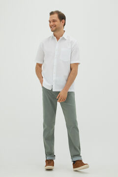 Cortefiel 5-pocket regular fit Coolmax colour trousers Gray