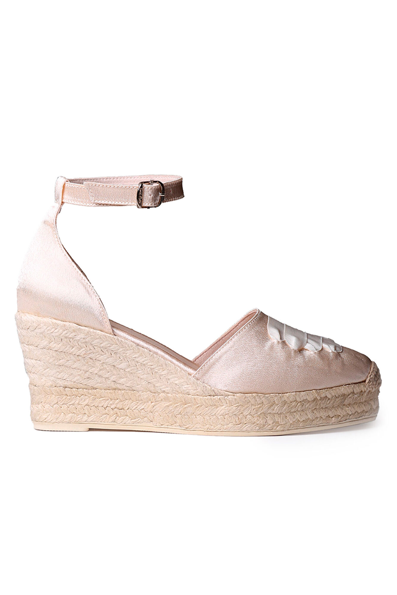 Bridal espadrille wedge hot sale