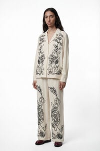 Vero Moda Camisa de linho com estampado