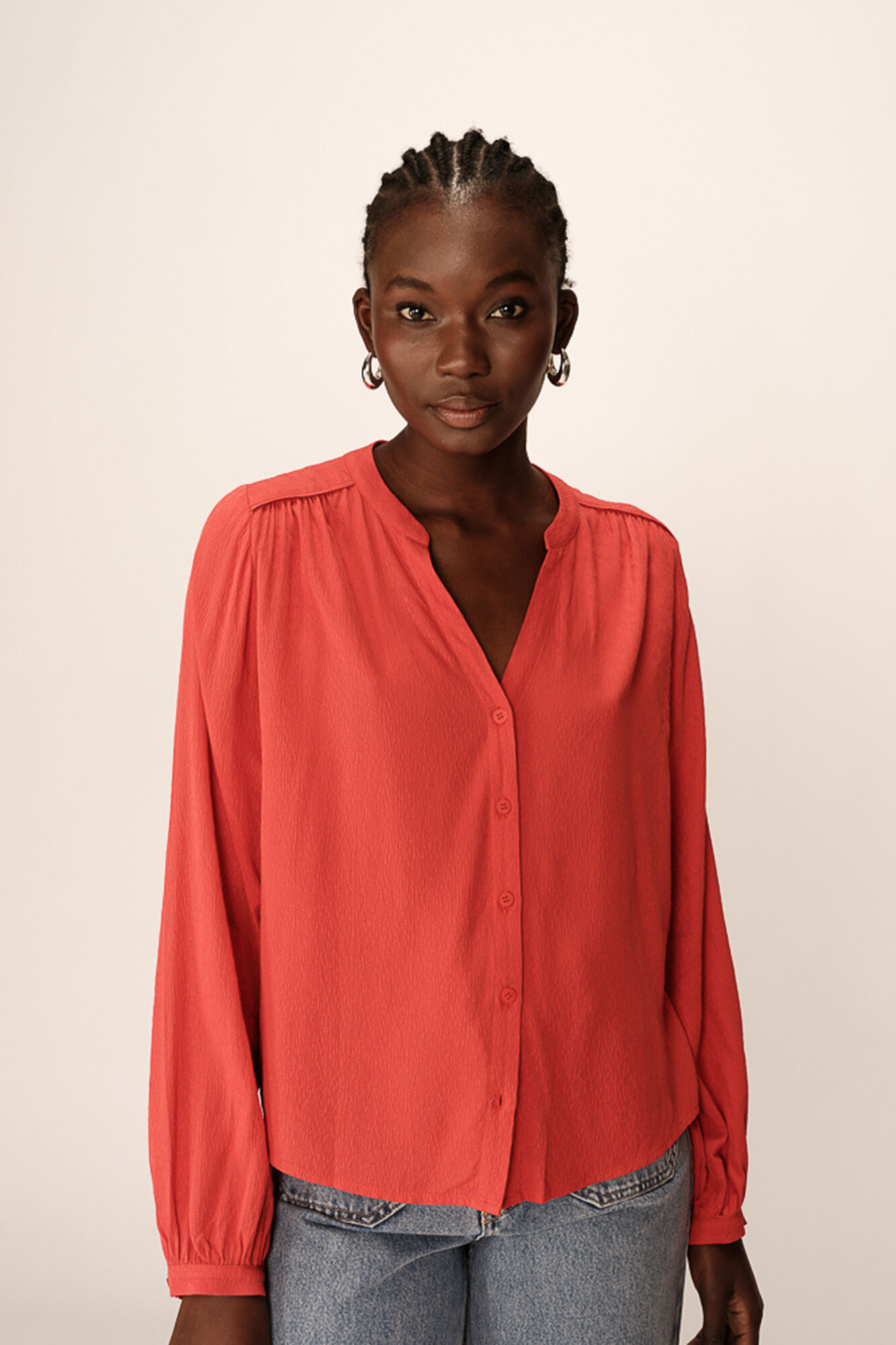 Grace & Mila Blusa de mangas comprida com corte regular