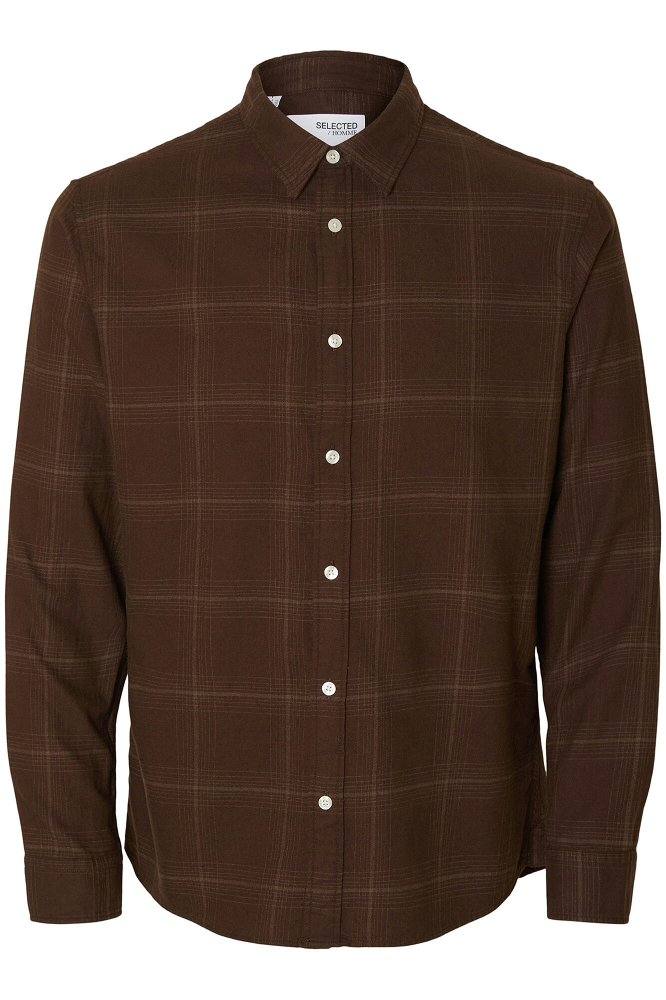 Selected Camisa de manga comprida com corte slim