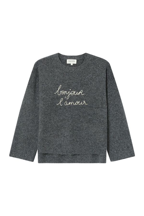 Grace & Mila Jersey oversize Gris