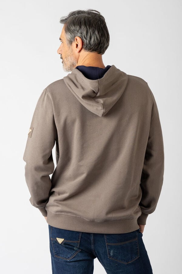 Privata Sweatshirt com capuz e bolsos Tostado