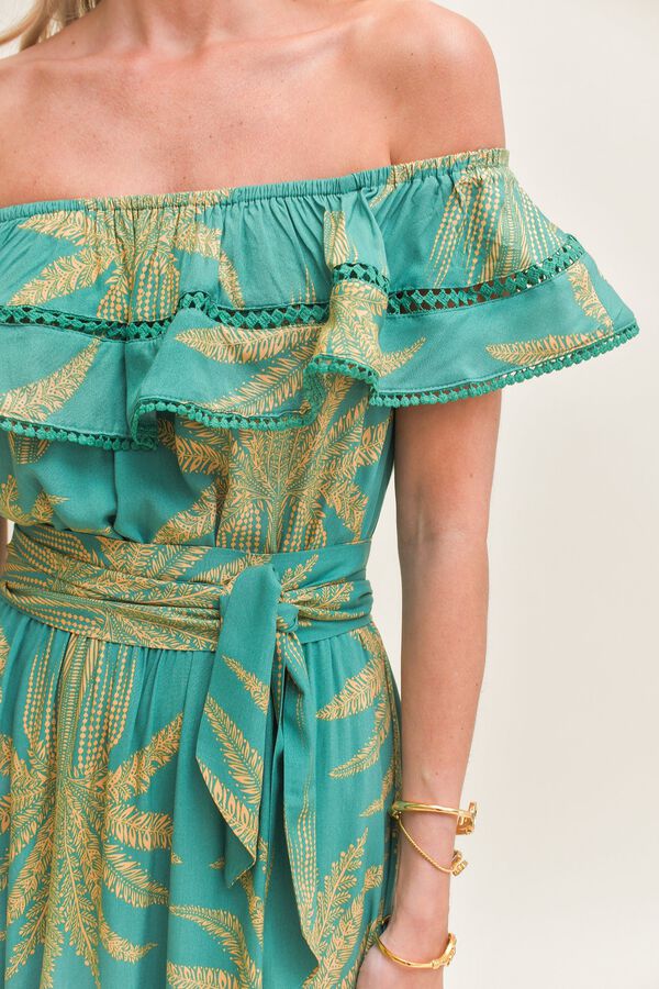 Jaase Vestido comprido Romi Verde