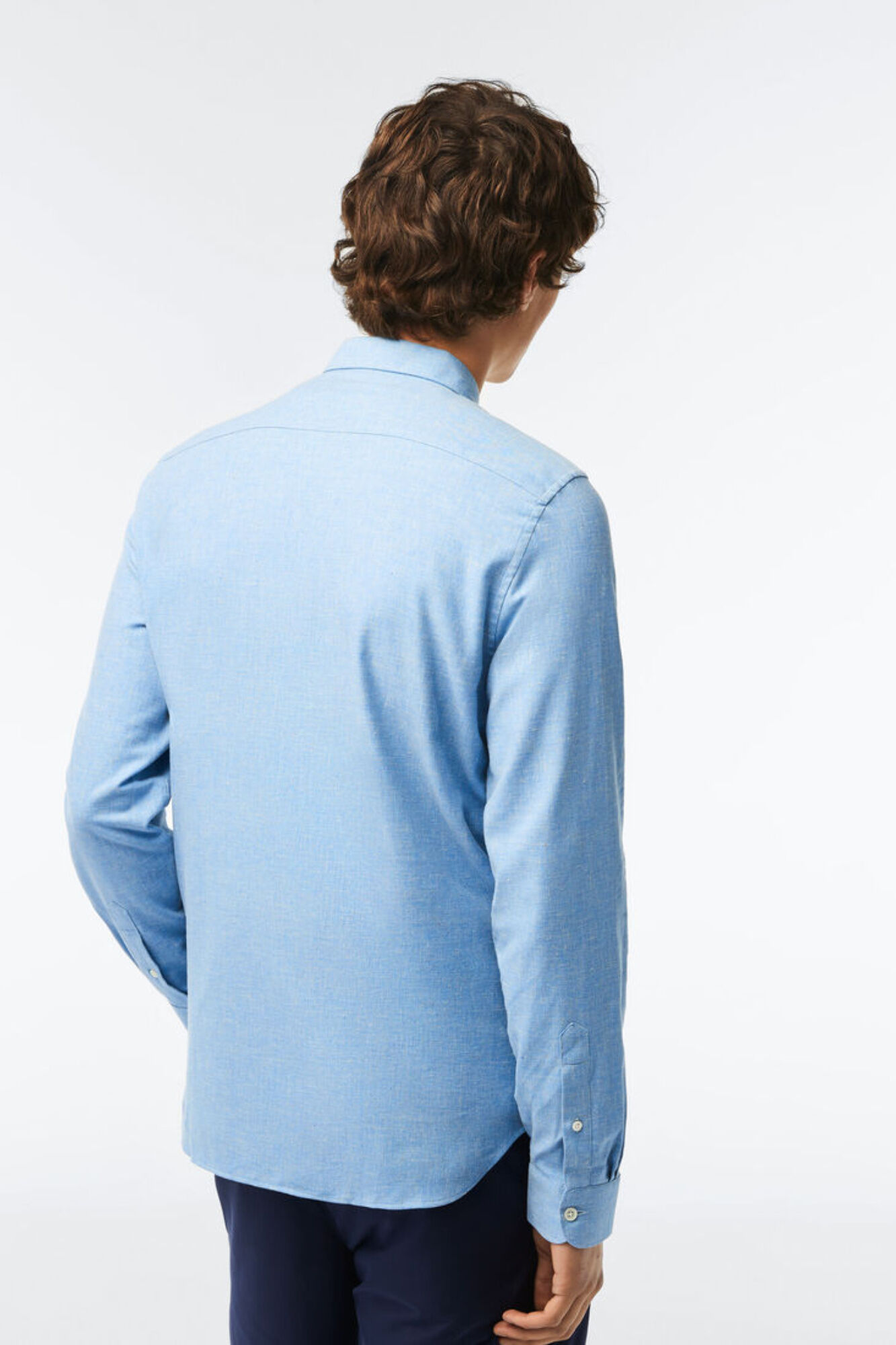 Lacoste Camisa lisa em algod&atilde;o