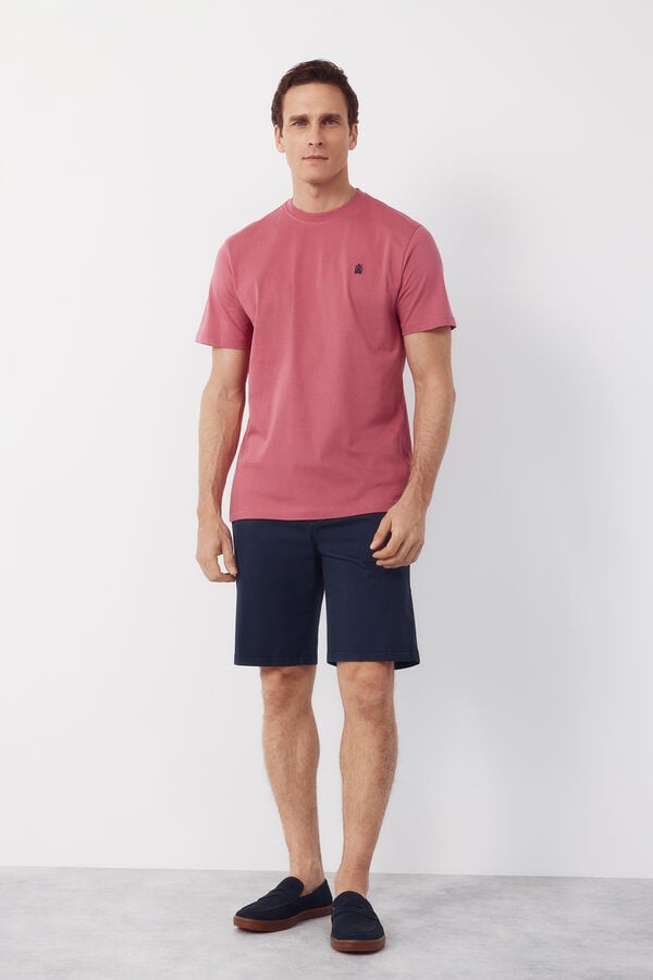 Cortefiel Plain T-shirt Pink