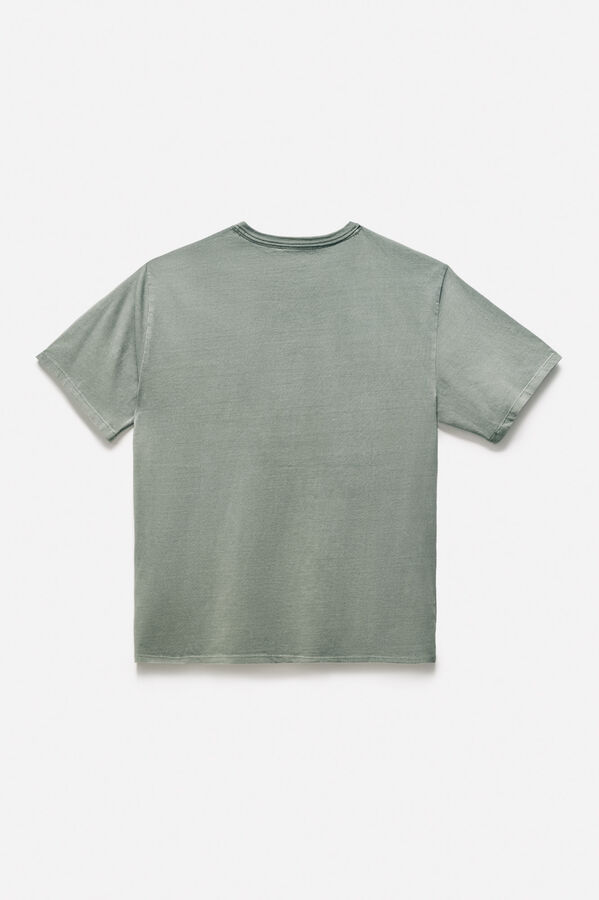 OOTO T-shirt básica com bordado avião OOTO Verde
