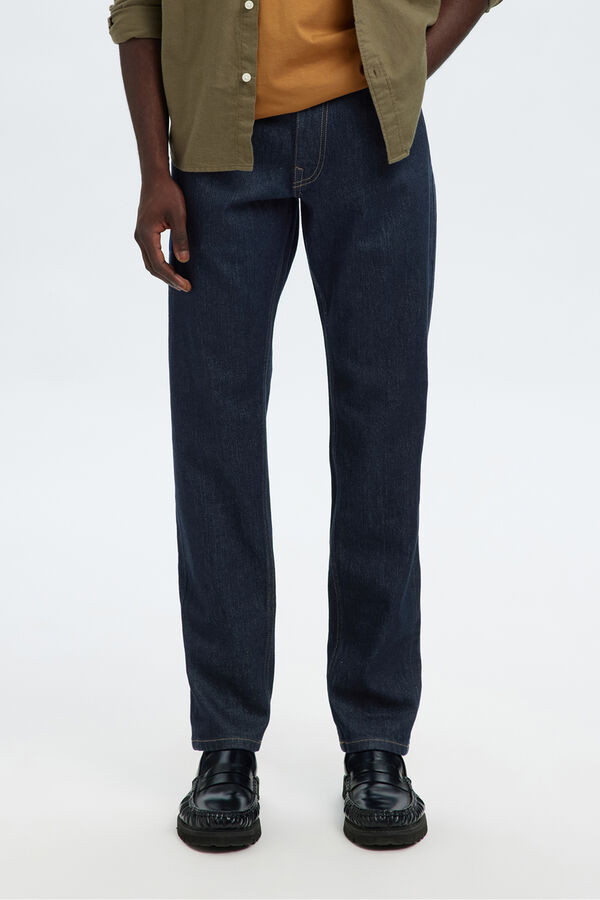 Selected Calça calça Slim Fit  Azul