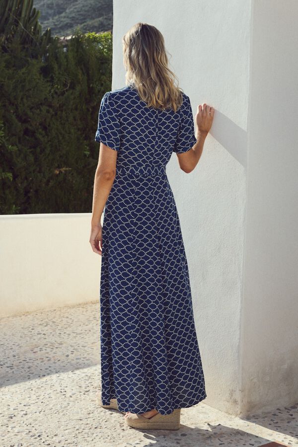 Pol&iacute;n Et Moi Vestido comprido Luli Azul