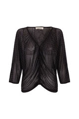 Slowlove Top lurex fluído Preto