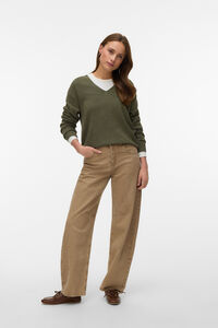 Vero Moda Camisola gola em bico de malha fina