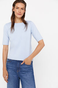 Cortefiel Short-sleeved jumper Blue