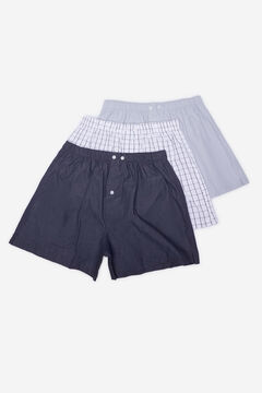 Cortefiel 3-pack woven boxers Grey