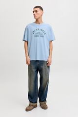 Jack & Jones Print regular fit T-shirt Blue