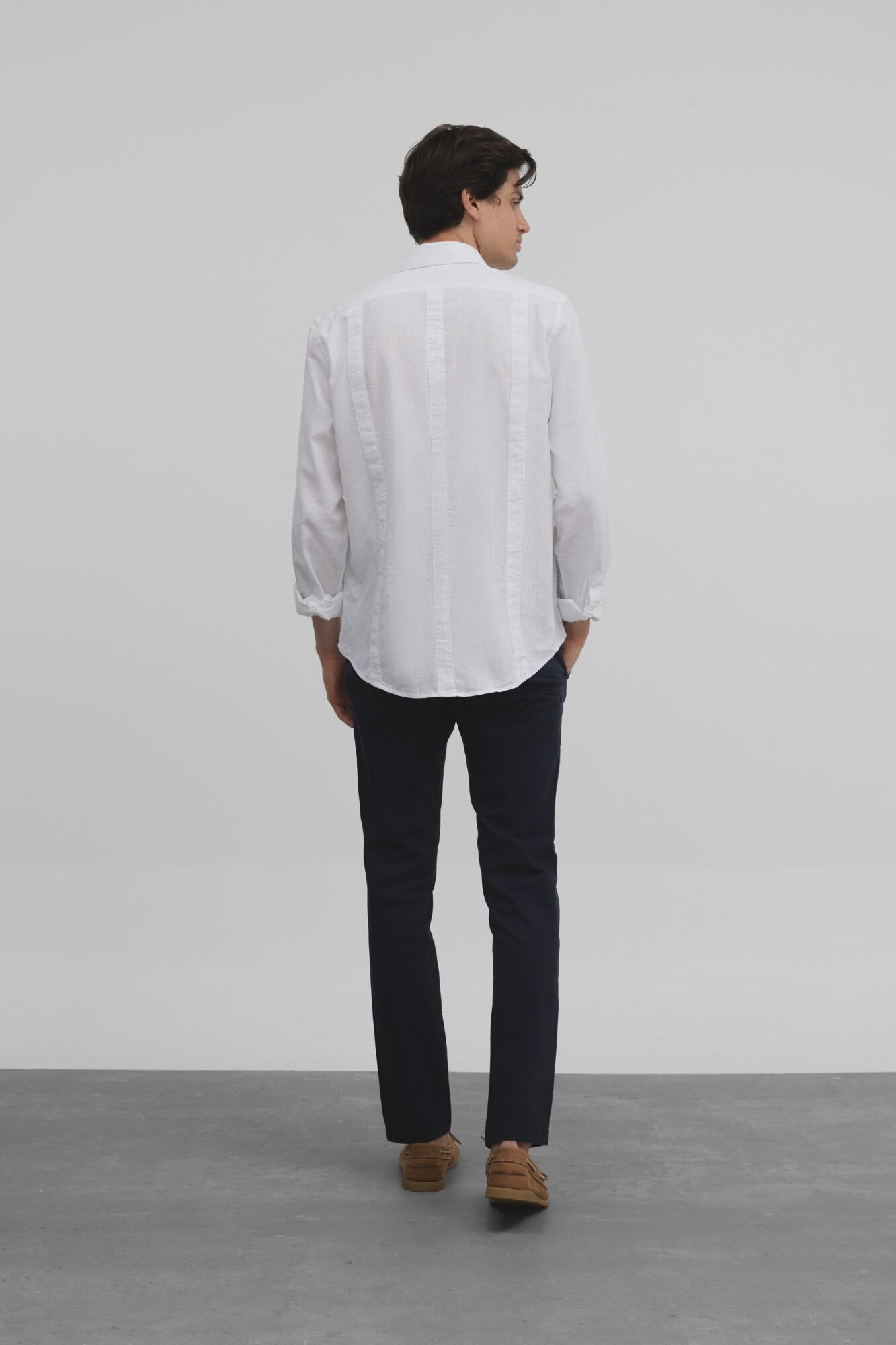 Guayabera sport silbon soft Camisas de hombre Cortefiel
