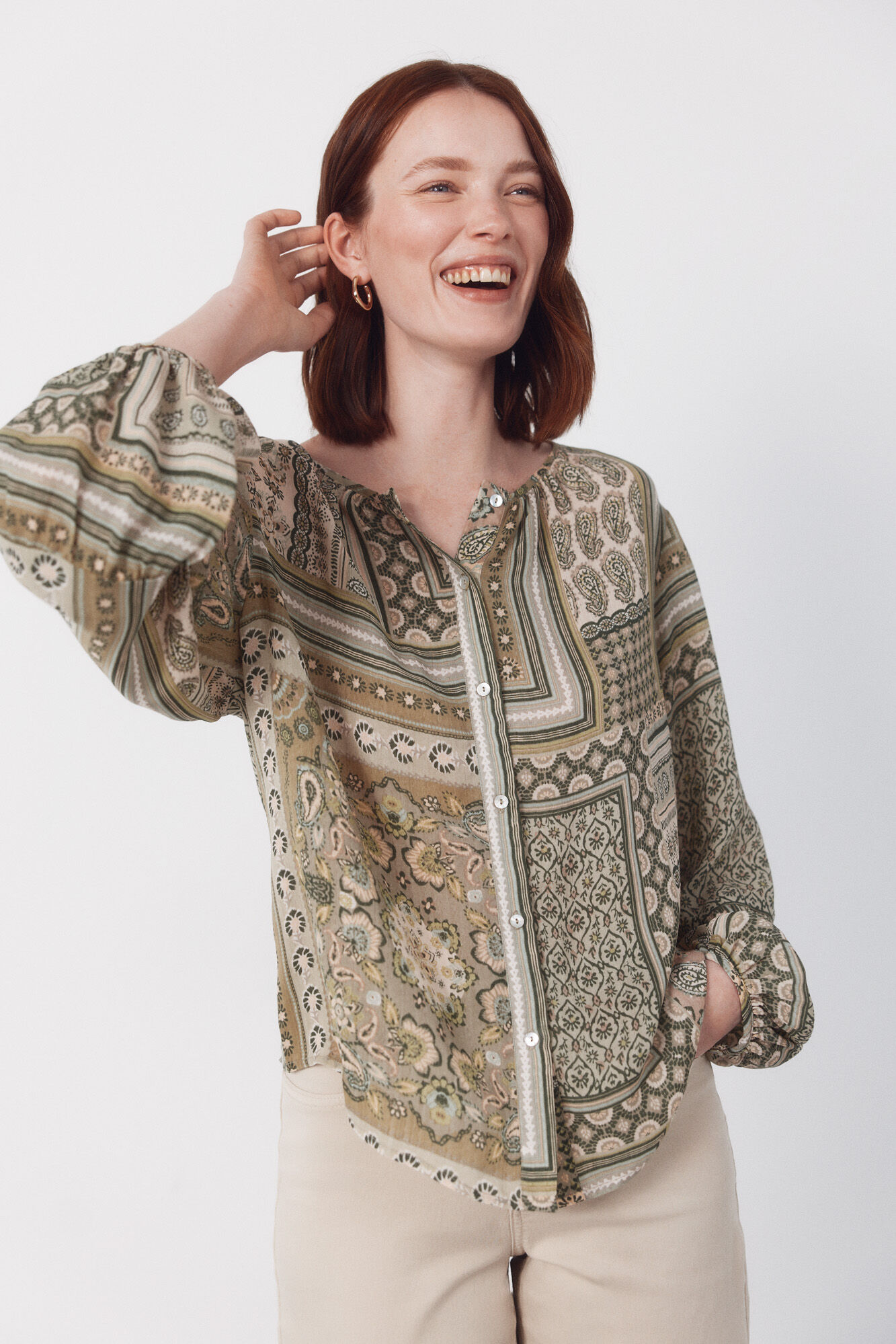 Cortefiel Printed blouse