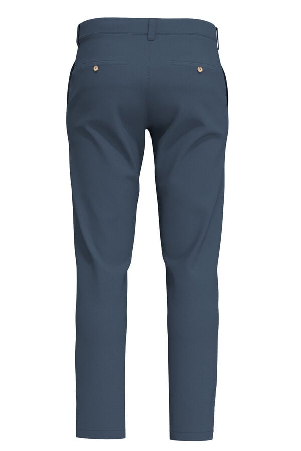 Selected Slim fit chinos pants made with organic cotton  Blue