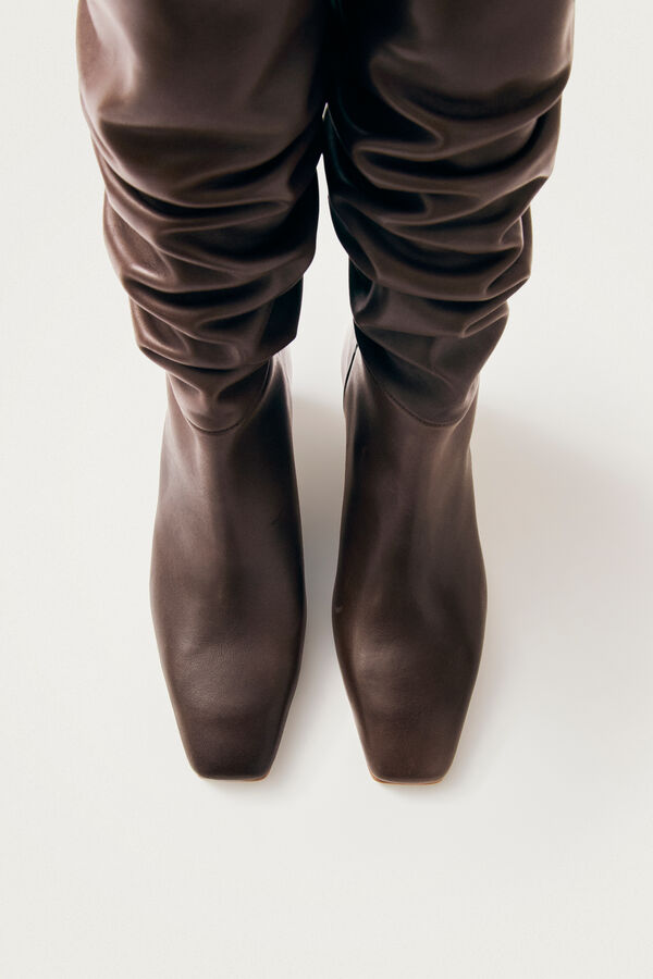 Alohas Botas de couro Kalila Castanho