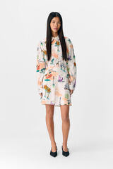 Object Saia curta estampada Cinzento