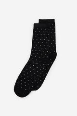 Cortefiel Long mini polka-dots sock Black