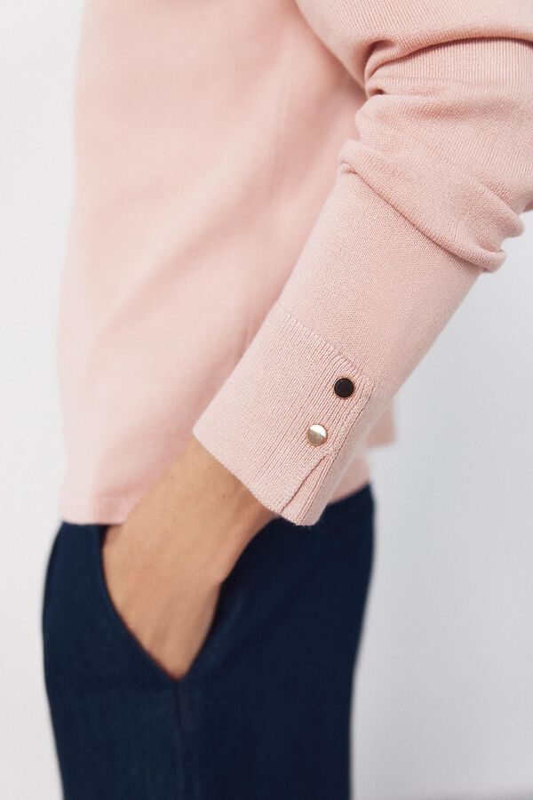Cortefiel Boat neck jumper Pink