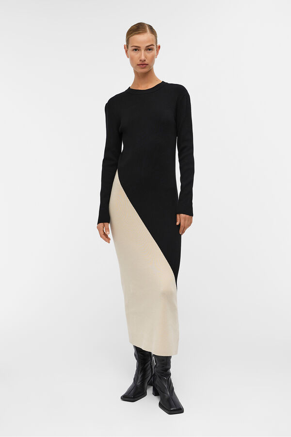 Object Vestido longo de malha Preto