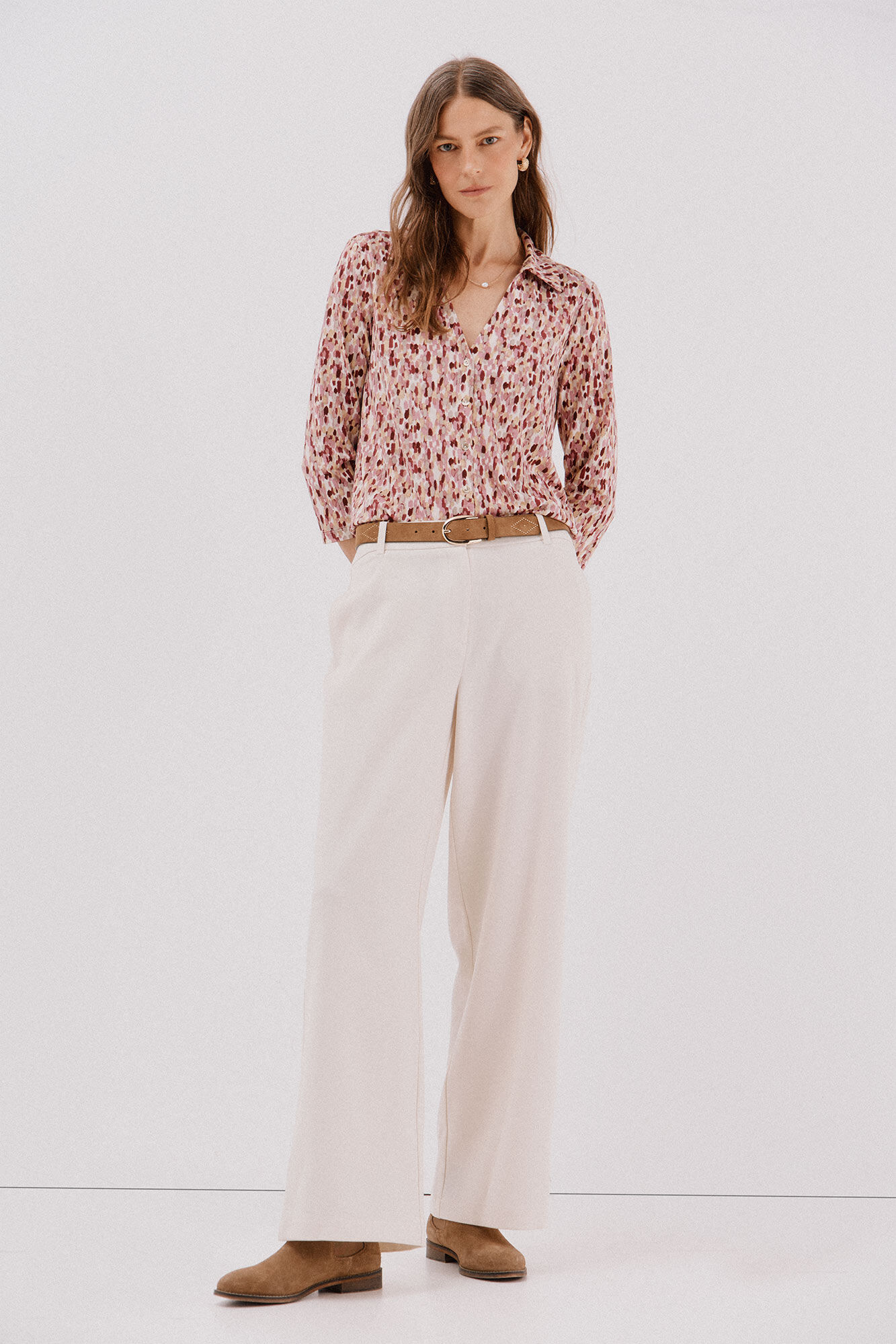 Cortefiel Camisa el&aacute;stica botones