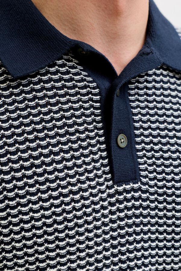 Jack & Jones Two-tone jersey polo shirt Navy