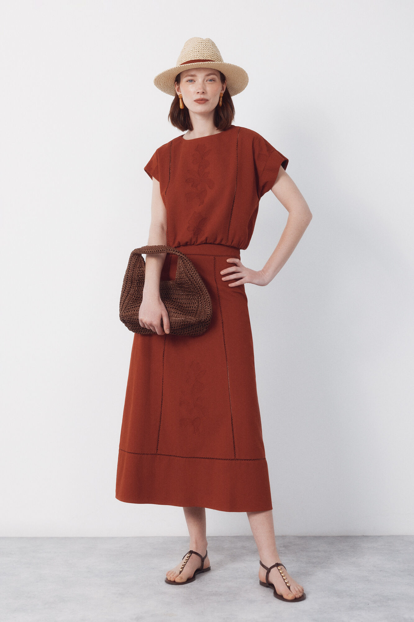 Cortefiel Embroidered top